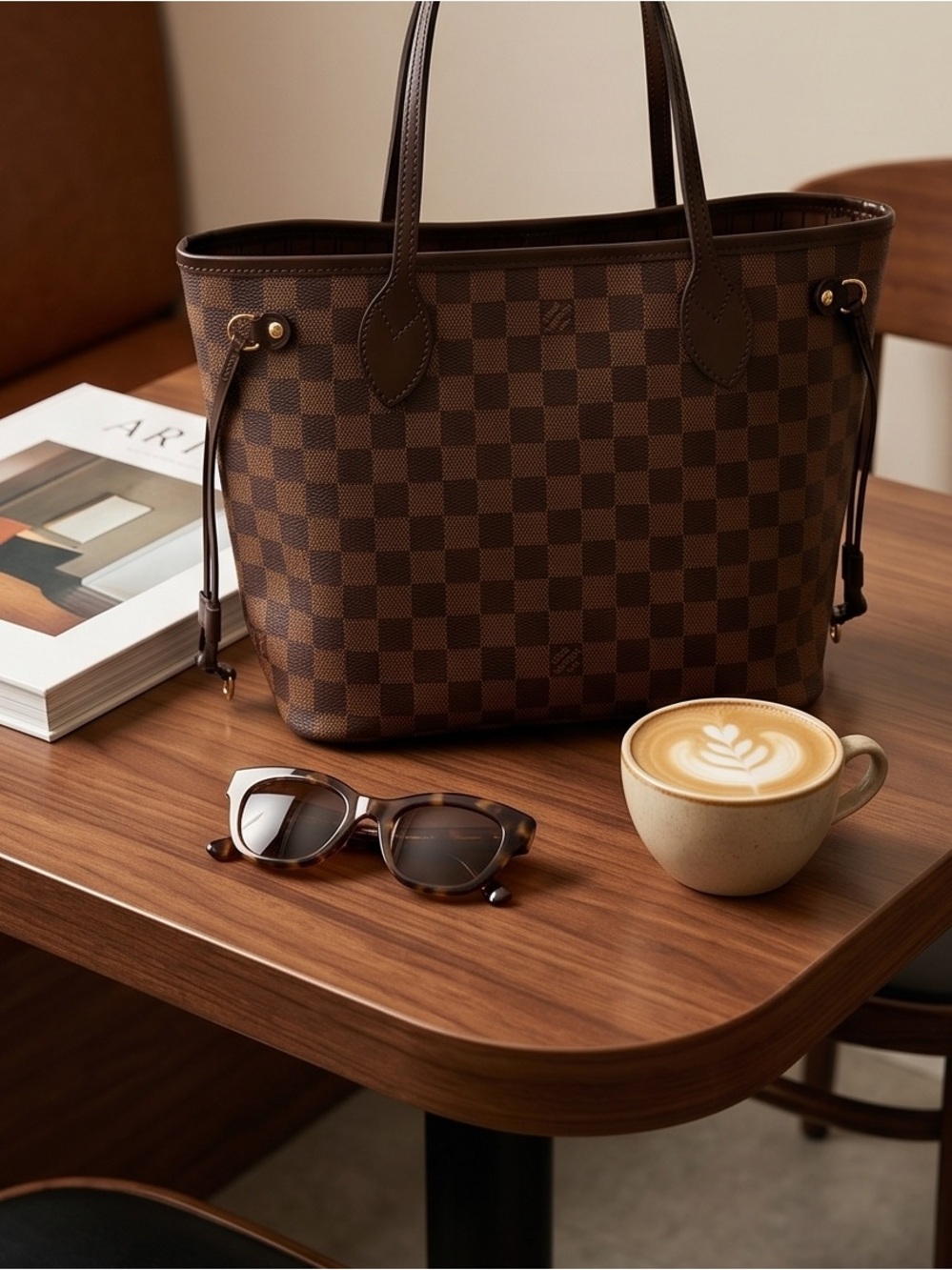 LOUIS VUITTON NEVERFULL PM IN DAMIER EBENE - Picture 15 of 15